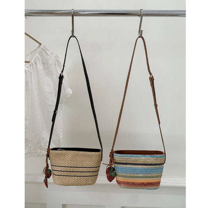 

Fashion Women Summer Bohemian Straw Bag Woven Beach Crossbody Bag Shoulder Messenger Bag Girls Handbags Straw Bag Gifts