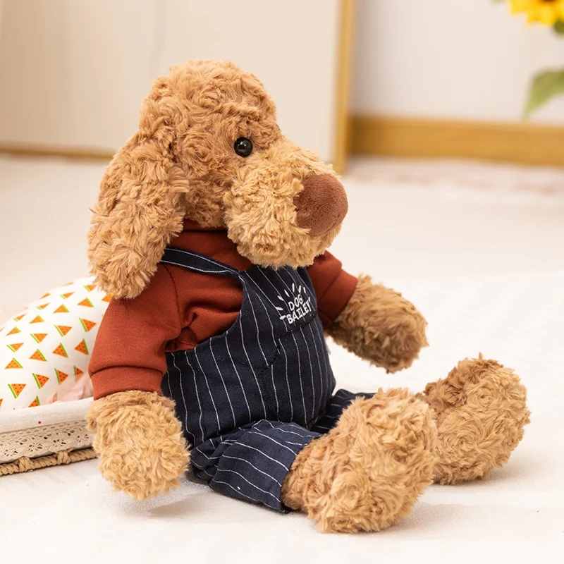 かわいい 32-52 センチメートル茶色の犬着せ替えぬいぐるみ超柔らかい枕クリエイティブ漫画枕家の装飾クリスマス誕生日ギフト