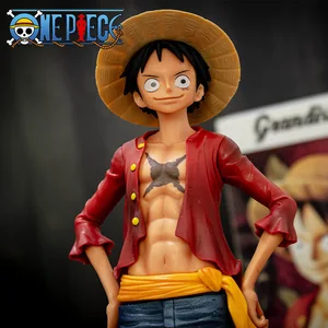 Baru 28cm One Piece Tokoh Anime Percaya Diri Smiley Luffy Tiga Bentuk Wajah Berubah Boneka Aksi Figurine Model Mainan Kit 10 set figur aksi one piece penjualan terbaik - №