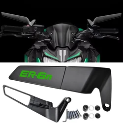 For Kawasaki ER6N ER-6N ER 6N Motorcycle CNC rearview mirror fixed wing