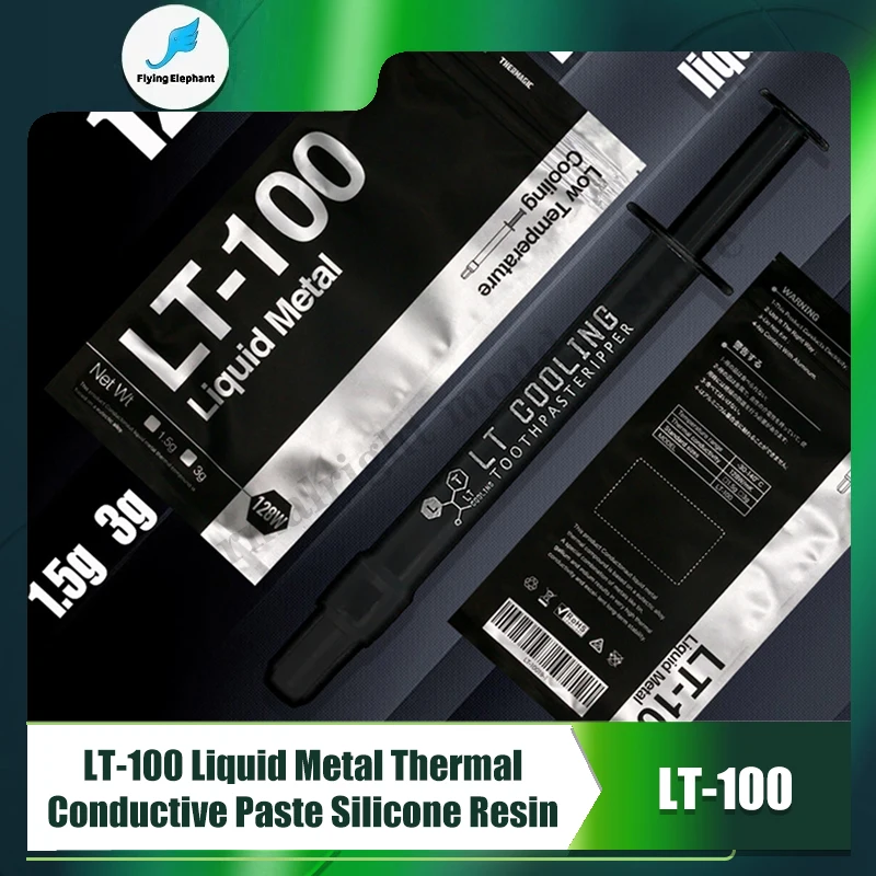 Grasso termico per metalli liquidi LT-100 128W/mk, lettori di fascia alta a composto termico MOD utilizzati