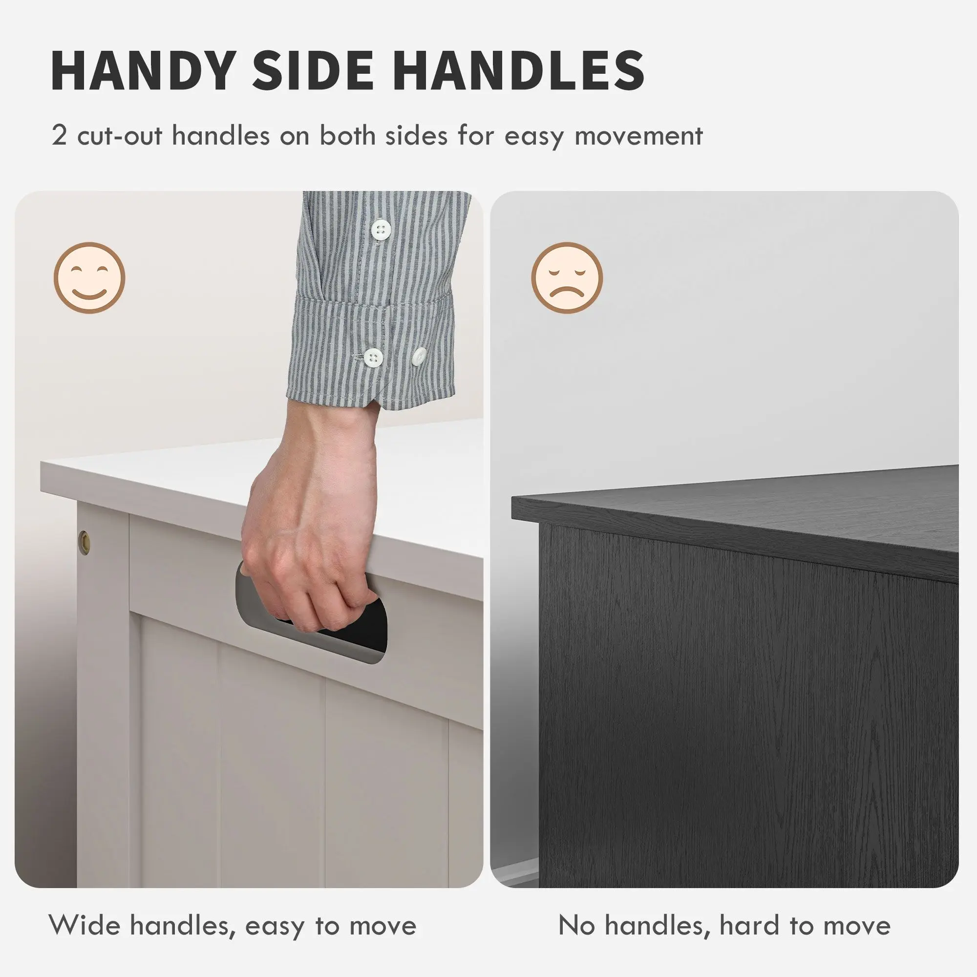 Для багажника с двумя предохранительными петлями, современная скамейка в прихожей с боковыми ручками, сундук для хранения в гостиной, белый