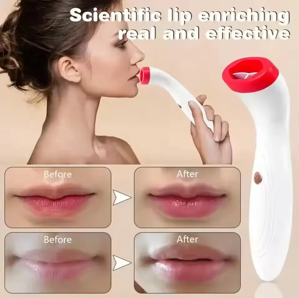 Silicone Vibrating Lip Care Enhancement Bigger Electronic Lips Pump Machine Plumper Device Electric Lip Plumper