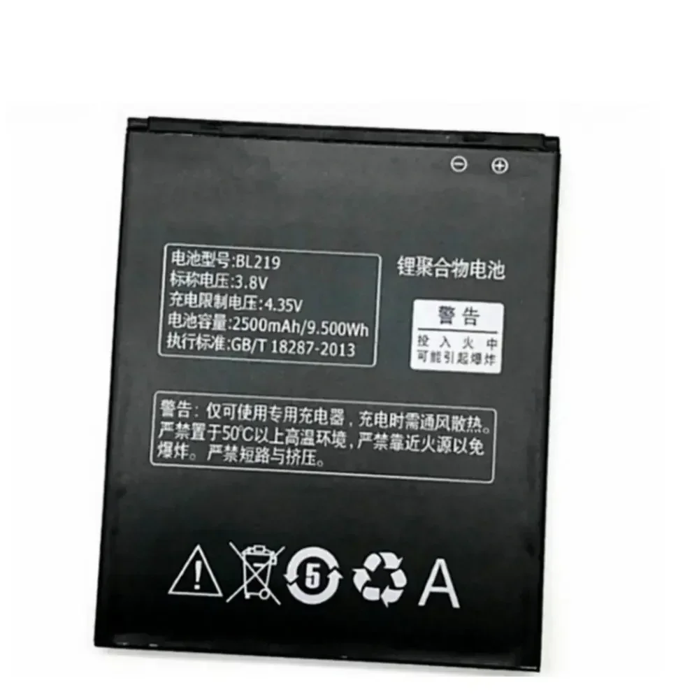 BL219  battery 2500mah  for Lenovo  A880 S856 S810t A850+ A889 A890e A916 Cellphone batteries