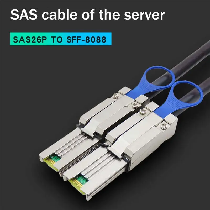 【Digital Parts】 SAS26P SFF-8088 TO SFF8088 Hard Disk Server Data Transmission Cable SAS Adapter Cable