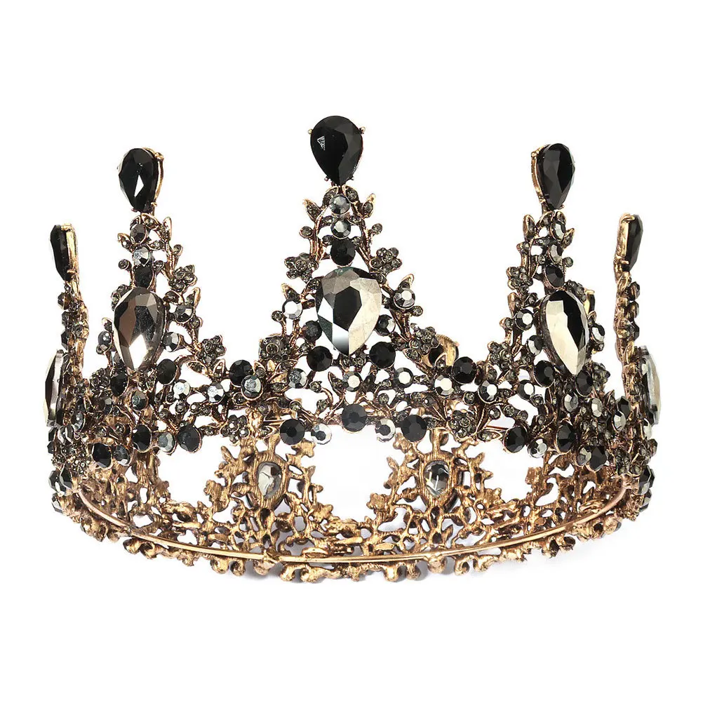 

Vintage Crown Headpiece Rhinestone Tiara For Women Wedding Bride Party Headdress Bridal Crown Girl Tiara Hair Styling Tool