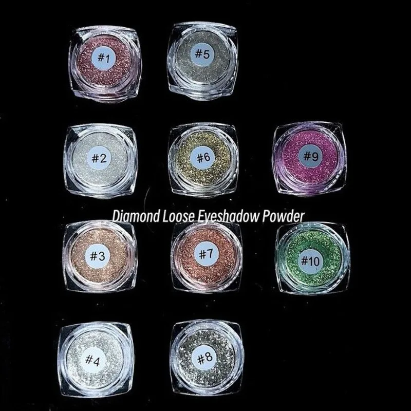 25-Color Chameleon Eyeshadow Powder Set High-Flash Diamond Loose Metallic Luster Flash Powder for Eye Makeup