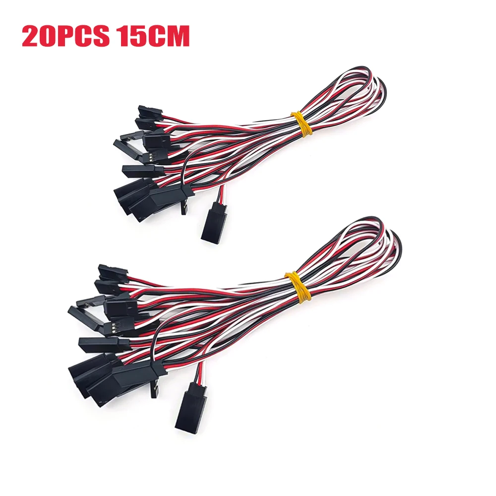 15cm 30cm 50cm Servo-Verlängerungskabel 3-Pin Servo-Verlängerungskabel Stecker auf Buchse für RC Auto Hubschrauber Boot Servo