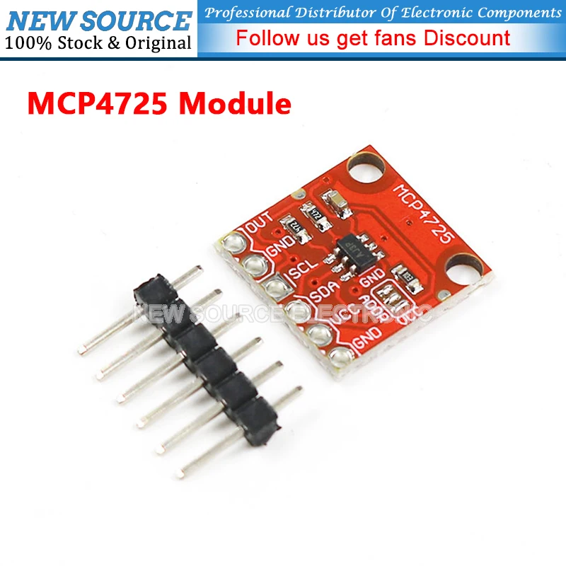 (1PCS) MCP4725 Digital Conversion Module For Arduino I2C DAC Breakout Development Board