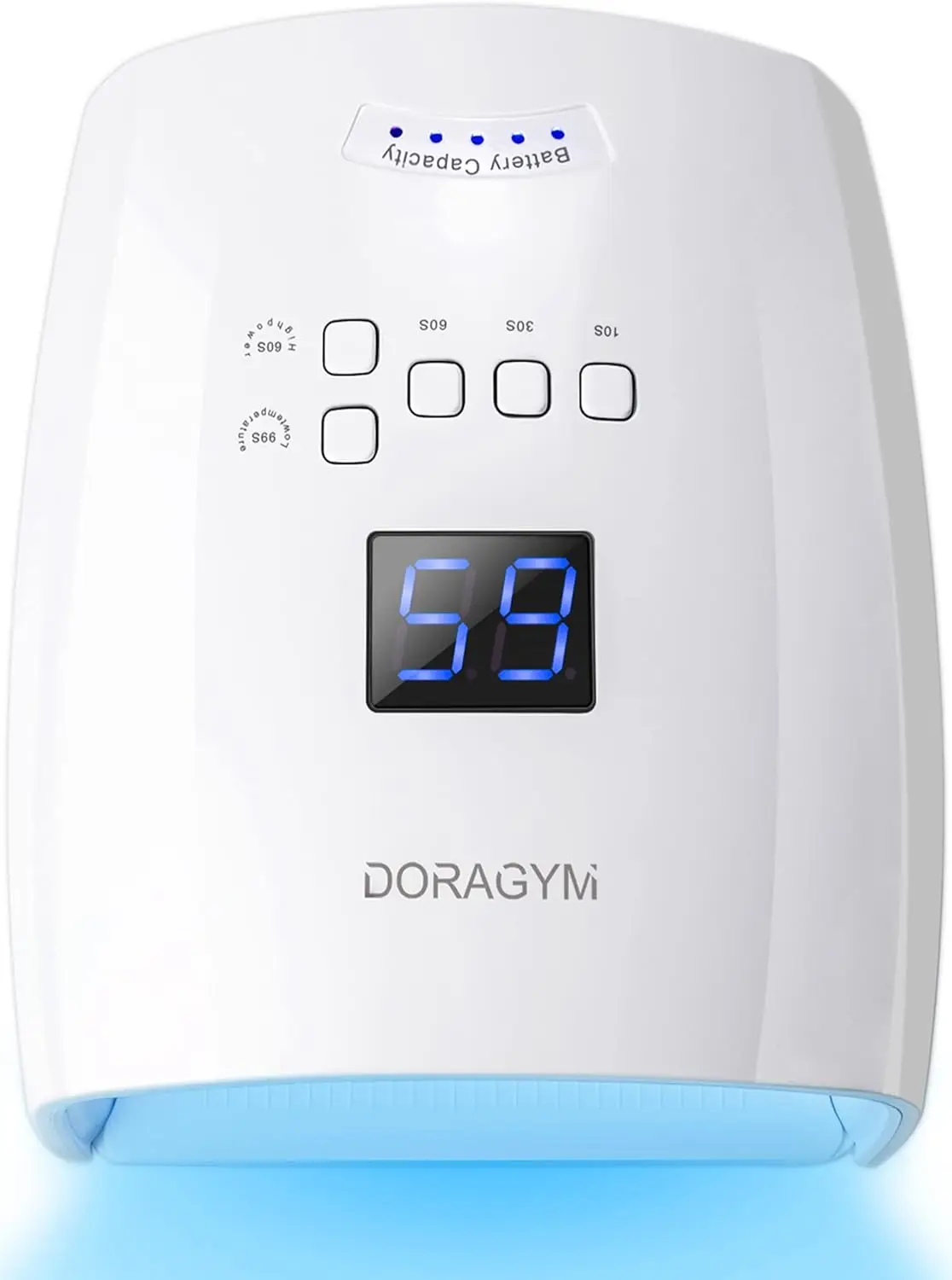 

Professional Cordless UV LED Nail Lamp for Gel Polish Drying, White