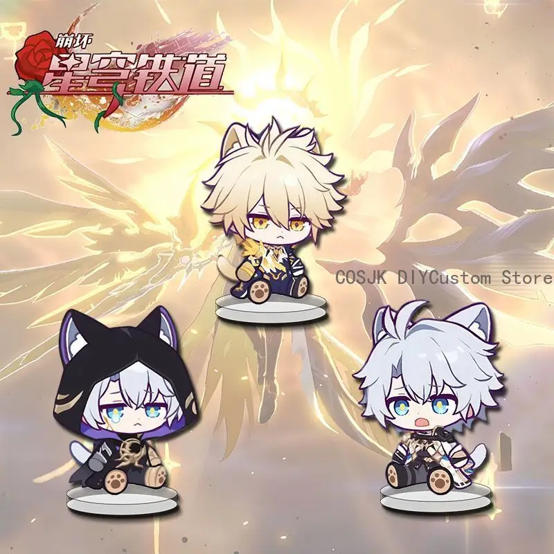 

Cute Anime Phainon Honkai：Star Rail Q-version Cosplay Mini Acrylic Stand Figure Model Plate Display Birthday Gift