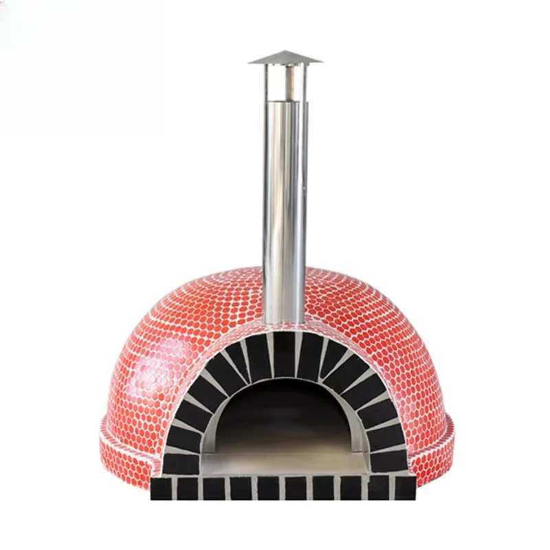 hj-Large Commercial High Quality Wood Fired Pizza Oven Outdoor Kitchen Pizza Oven for Roasting and Pizza@