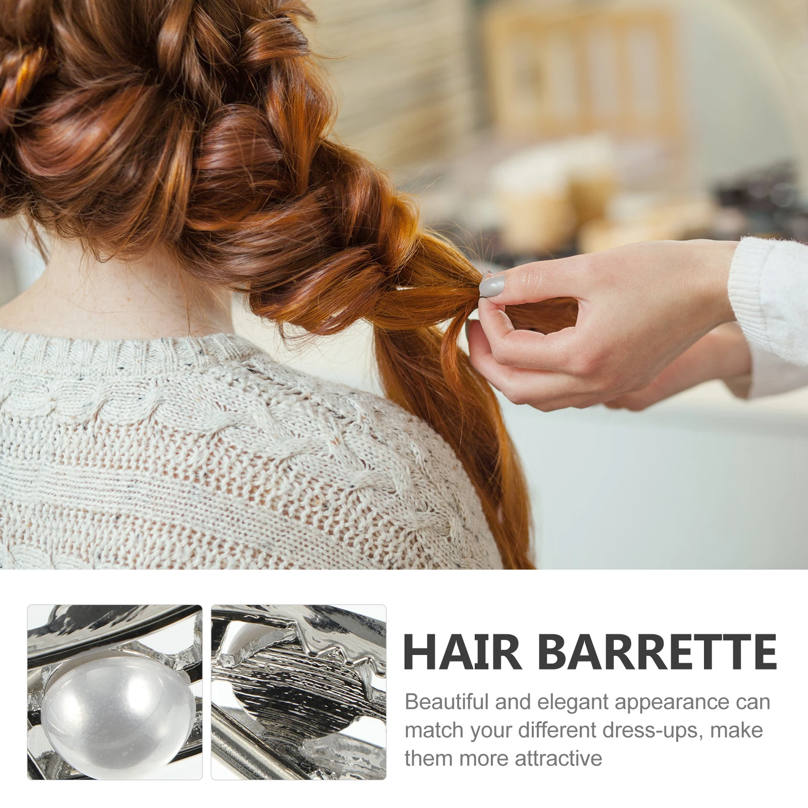 

2PCS Pearl Hairpin Hollow Alloy Decorative Cuff Retro Stick Women Girls Hairstyle DIY Fashion Accessories Hair Tools