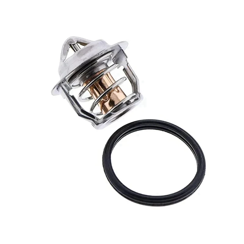 New-2X 19434-73014 71°C Thermostat 160°F With Gasket For Bobcat 463 553 753 763 773 7753 S150 S160 S175 19434-73010 6653948