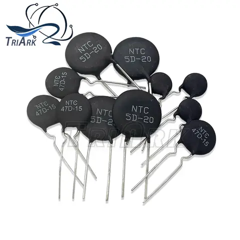 10pcs Thermal Resistor NTC 5D-11 10D-9 10D-11 47D-15 10D-20 10D-13 8D-11 10D-15 5D-15 10D-7 MF11-103 10D-25 8D-20 20D-20 5D-9