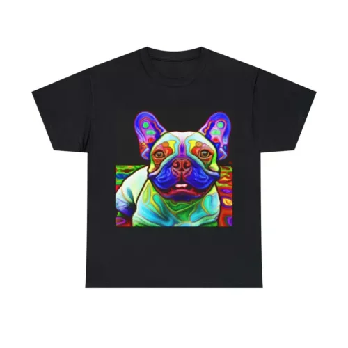 Adult T Shirt Dog T Shirt Frenchie French Bull Dog Pet Lover Tee Colorful Fun Unisex T-shirts For Man Woman Short Summer Tees