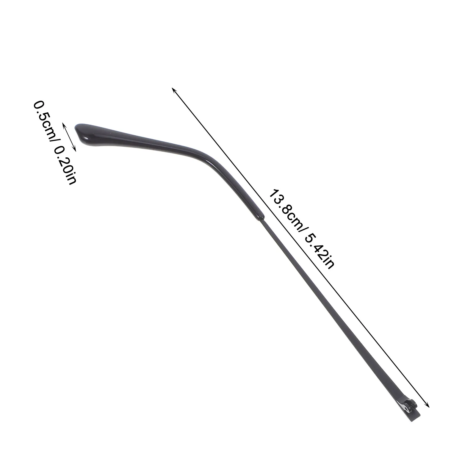 1Pair Metal Eyeglass Replacement Temple Arms Compatible with Most Frames Comfort Fit Secure Double Threaded Design Eyewear