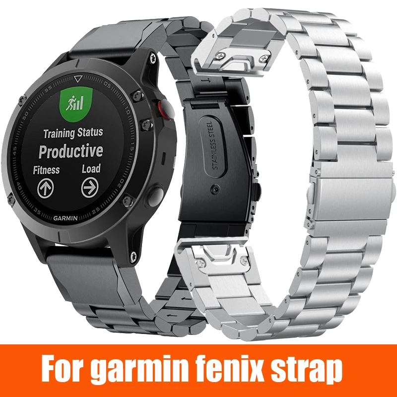 Metal Strap for Garmin Fenix 8 E 7 7X Pro 9 6X Plus Stainless Steel Band for Garmin Enduro 3 Tactix 8 QuickFit 22/26mm Watchband