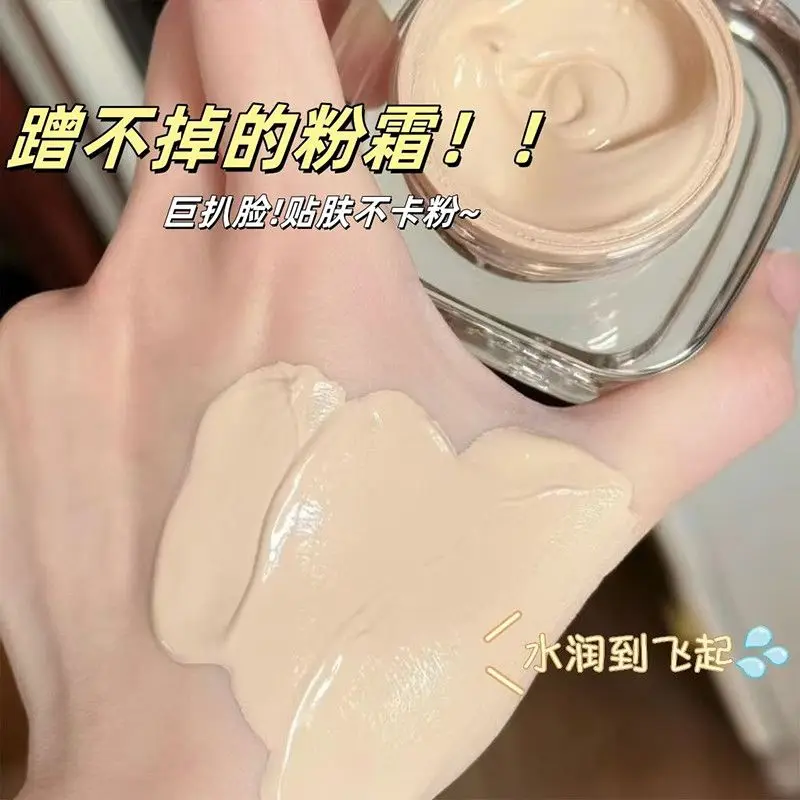 Transfer-Proof Foundation Cream, Long-Lasting Full Coverage Concealer, Waterproof & Sweat-Resistant, Natural Finish