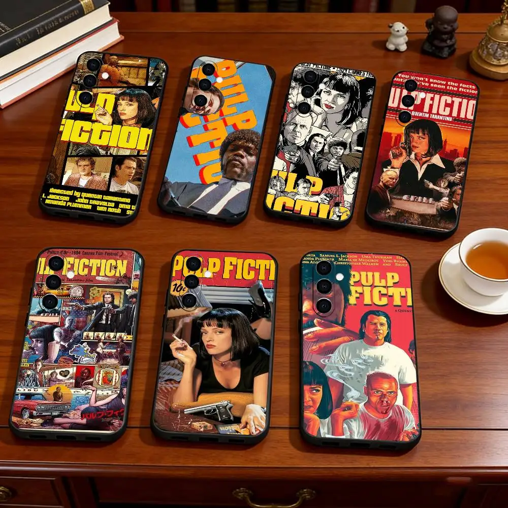 Pulp Fiction  Phone Case Black Silicone Soft For Samsung Galaxy A73,A72,A71,A70,A53,A52,A51