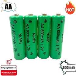 Akumulator AA 1,2 V 600 mAh NI-MH do aparatu Mikrofon Latarka Zdalne sterowanie Odtwarzacz MP3/MP4 Golarka elektryczna