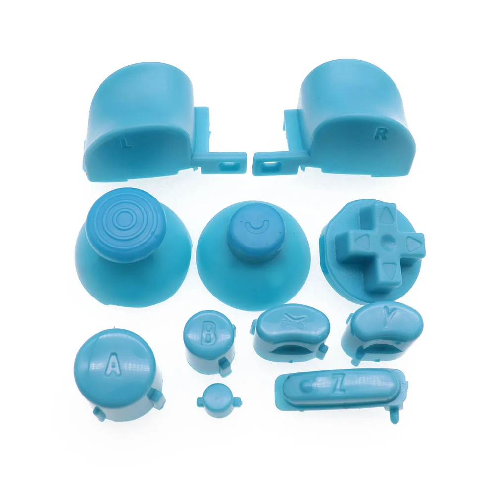 1 مجموعة 21 لون التناظرية عصا غطاء زر لوحات المفاتيح Y X A B Z أزرار ل نينتندو تحكم gamquibe-عصا التحكم المراقب المالي