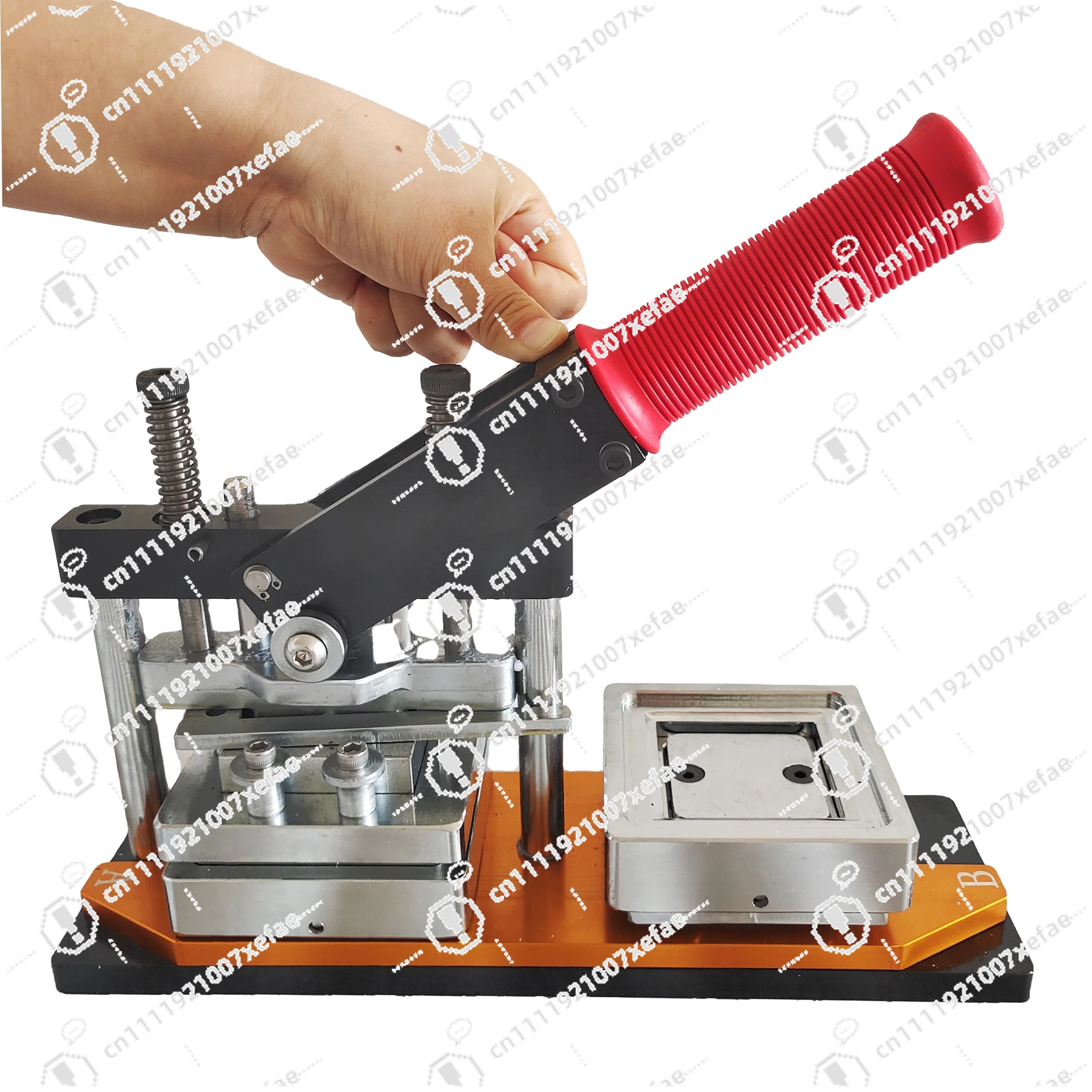 Manufacturer Wholesale  50 * 50 Mm 2 * 2 Inch Square Magnet Buckle Machine Complete Set