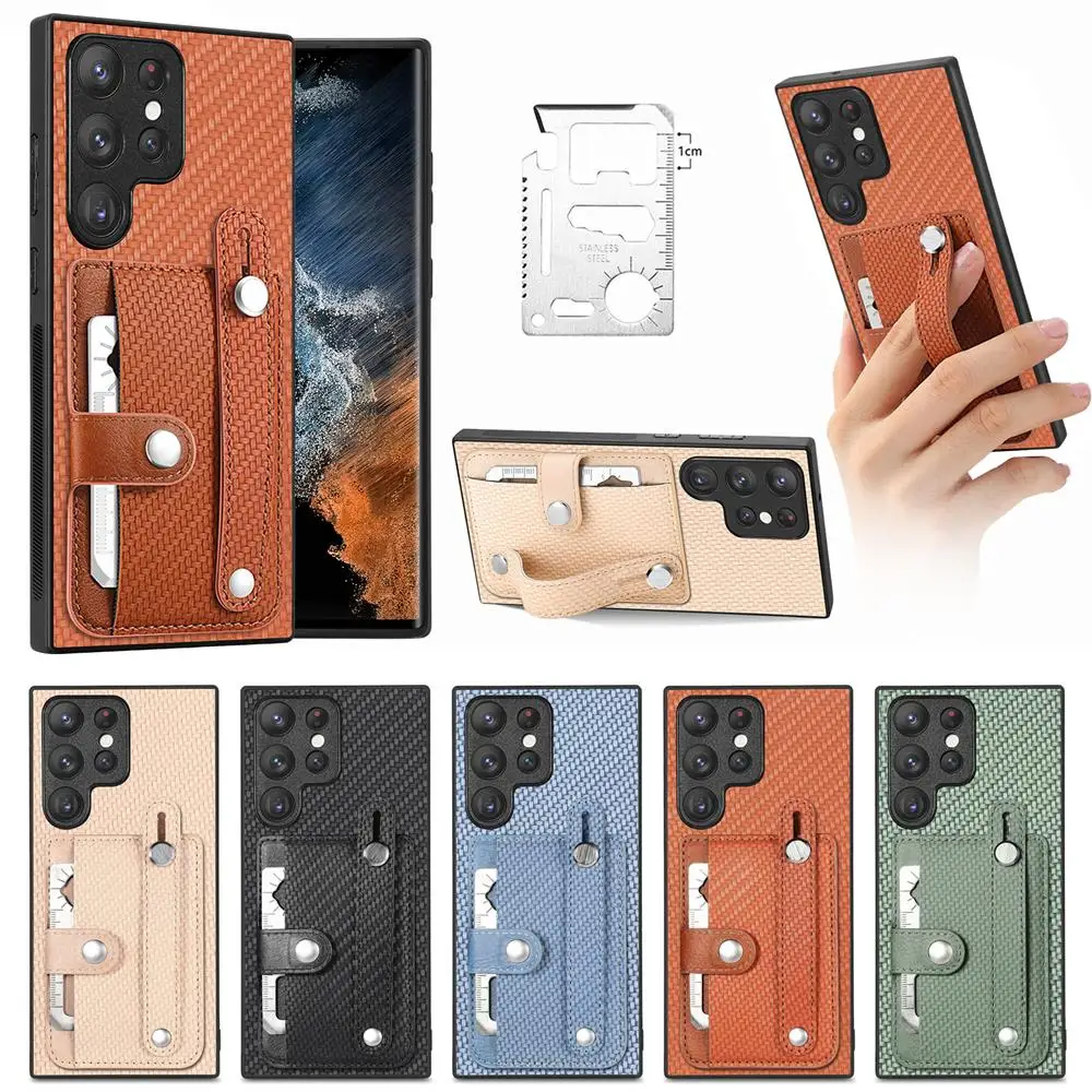 Funda magnética para Samsung Galaxy, carcasa de cuero multifuncional con ranura para tarjeta, S23, S22, S21, S20, Note 20, Ultra FE, S10, S9, S8 Plus, S10E