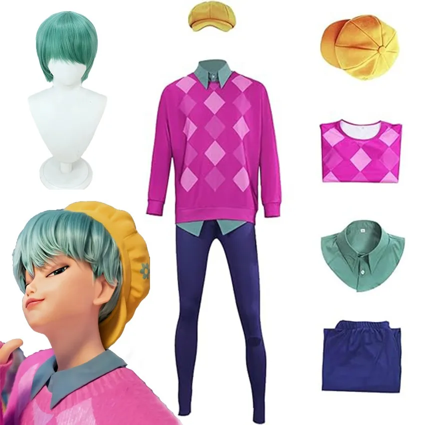 Peruka do cosplayu Idol Saga Boy Baby na Halloween, kostium Demon Hunter z muzyki K-Pop