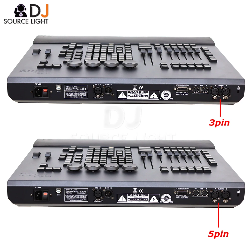 Asa de comando console luzes de palco controlador dmx512 dj console de iluminação com caso vôo para dj discoteca movendo a cabeça feixe lavagem