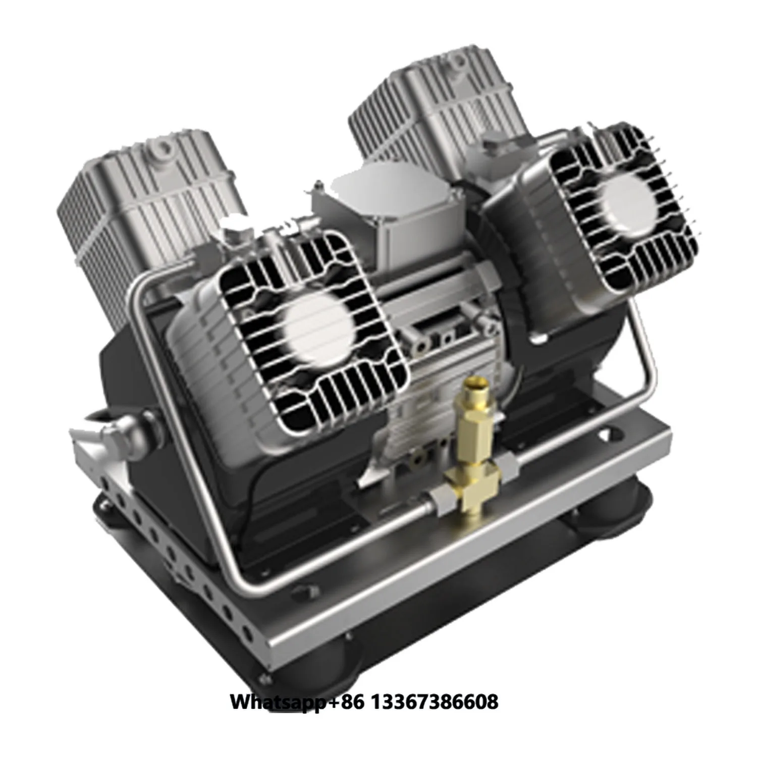2.2kw 3kw 4kw Oil-Free Piston Air Compressor IP67 Waterproof Oilless Compressor for Electric Bus