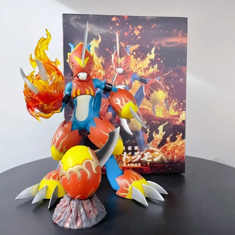 Hot Sale 18cm Digital Monster Anime Figure Fladramon Gk Digimon Action Figurine Model Collection Cartoon Kid Toy Christmas Gifts