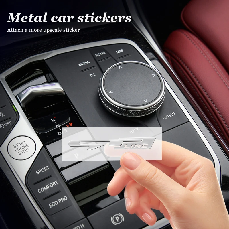 3D Metal Car Decorative Sticker Badge Decal Interior Accessories For KIA GT GTLine Xline Ceed Forte RIO STINGER Seltos K3 K4