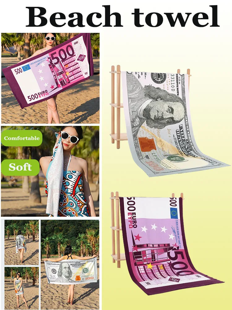 

Beach Towels Sand Free Bathroom Towel Soft Towels Oversized Soft Absorbent Dry Fast for Swimming Pool Beach Spa Towel