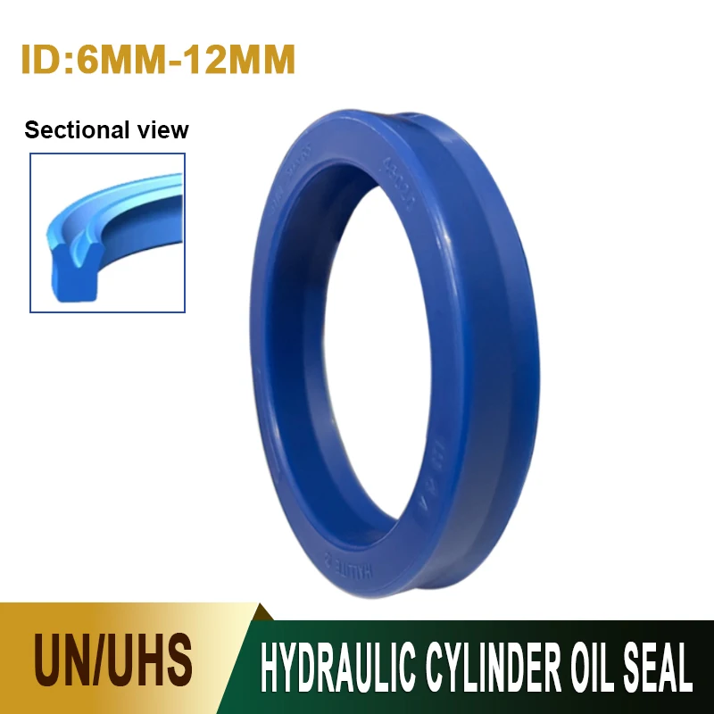 3Pcs ID6/6.3/7.1/8-12mm Polyurethane Hydraulic Cylinder Oil Seal Ring UN/UHS/U/Y-Shaped Shaft Hole Universal Sealing Ring Gasket