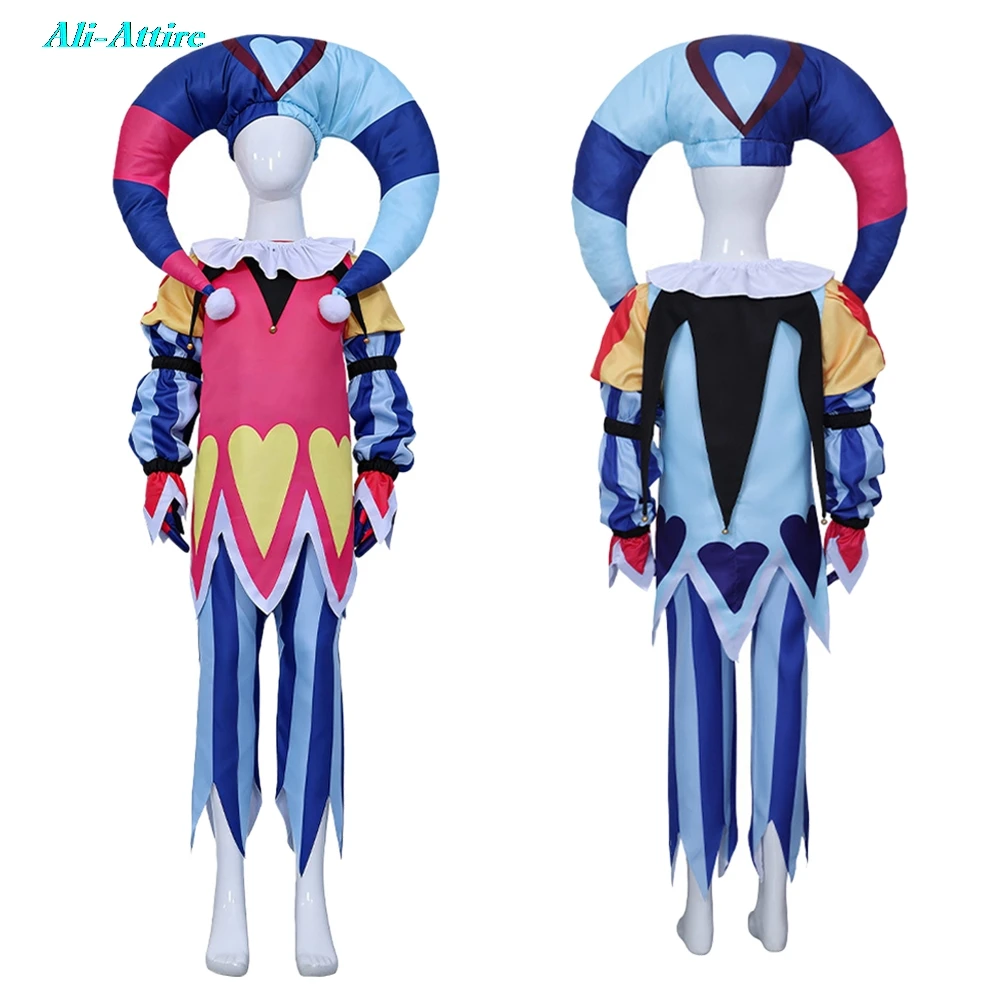 

Костюм для косплея из мультфильма «Хеллува», топ и брюки, наряд для детских вечеринок, маскарадный костюм для ролевых игр, карнавальный костюм на Хэллоуин