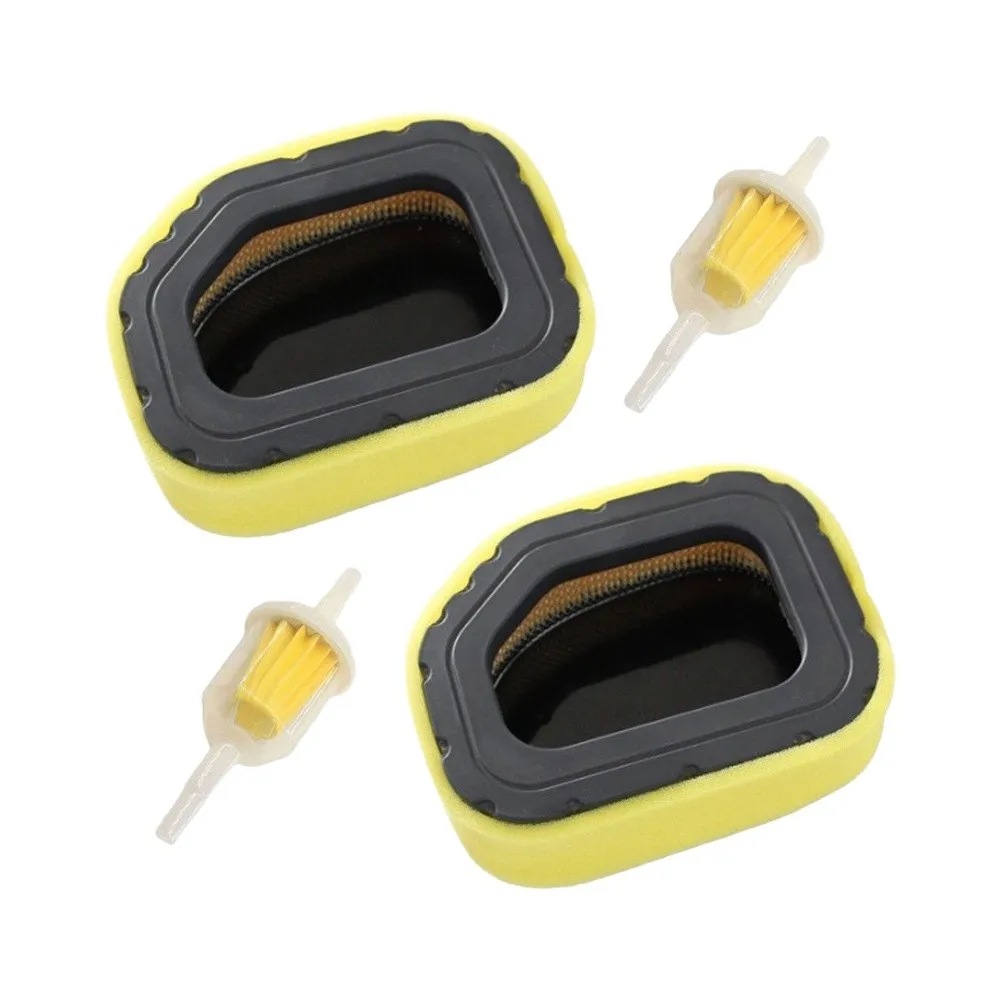 Motorcycle Air and Oil Filter Kit for SV710 SV715 SV720 SV730 SV735 SV740 Models PU Foam 18x11x9cm Yellow 4-Piece Set