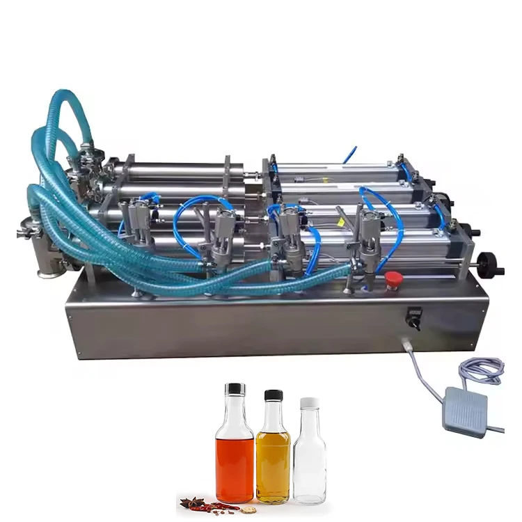 

Semi-automatic Liquid Filling Machine ,High Speed 4 Nozzles Bottle Liquid Filling Machine for Sales
