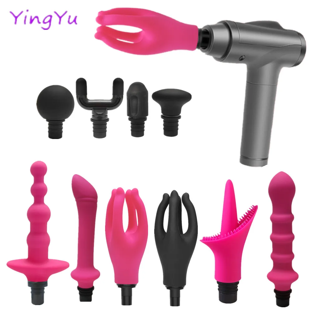 Dildo Plugs for Fascia Gun 12/15/18mm Joint Women Masturbation Fake Penis Prostate Massage Anal Plugs Sex Toys Men Fake Penis