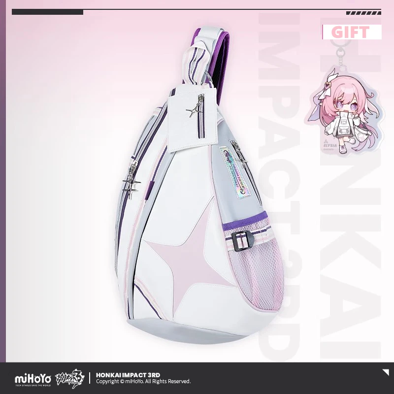 Game Honkai Impact 3 Cosplay Accessoires Elysia Herrscher Van Menselijk: Ego Thema Pu Crossbody Schoudertas Anime Koppels Rugzakken