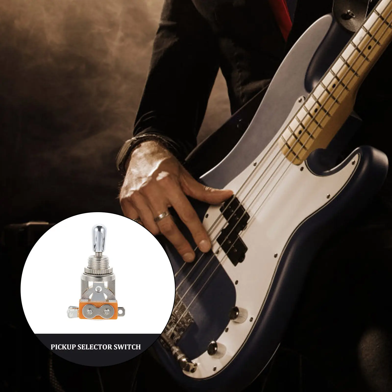 3 Way Guitar Pickup Selector Toggle Switch Metal Construction Professional Electric Guitar Accessory Sturdy Reliable Pickup