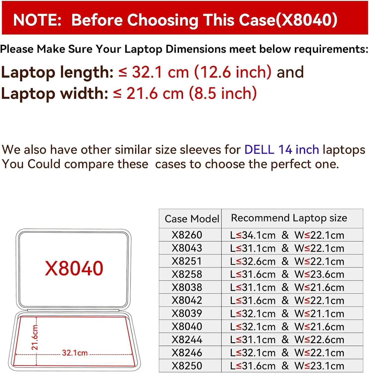 

Smatree Hard EVA Case for 14-inch Dell Vostro 14 3430 Laptop, Waterproof Case for 14-inch Dell Inspiron 14 3420 Laptop