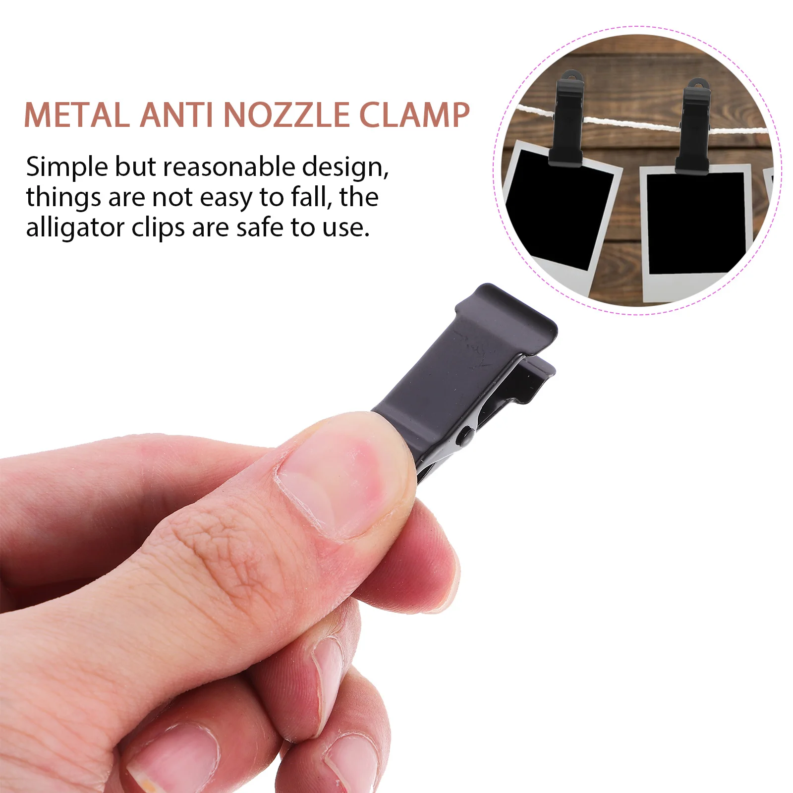 

12Pcs Photo Metal Clips Alligator Clip Mini Clamp for Craft DIY Decoration File Paper Cards Wires Organization Fastener Tool