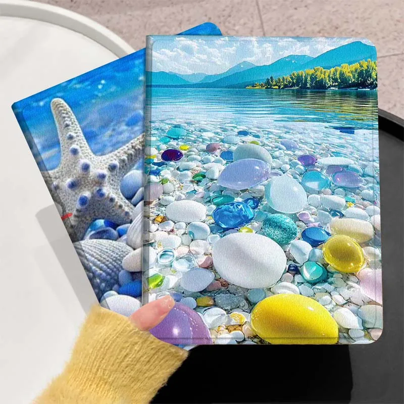 

Starfish Color Stone Popular Gift For Huawei MediaPad T5 T10s M6 M5Lite SE Honor Tab 5 6 7 V7 V8 X8a X9a Pro Soft Tablet Case