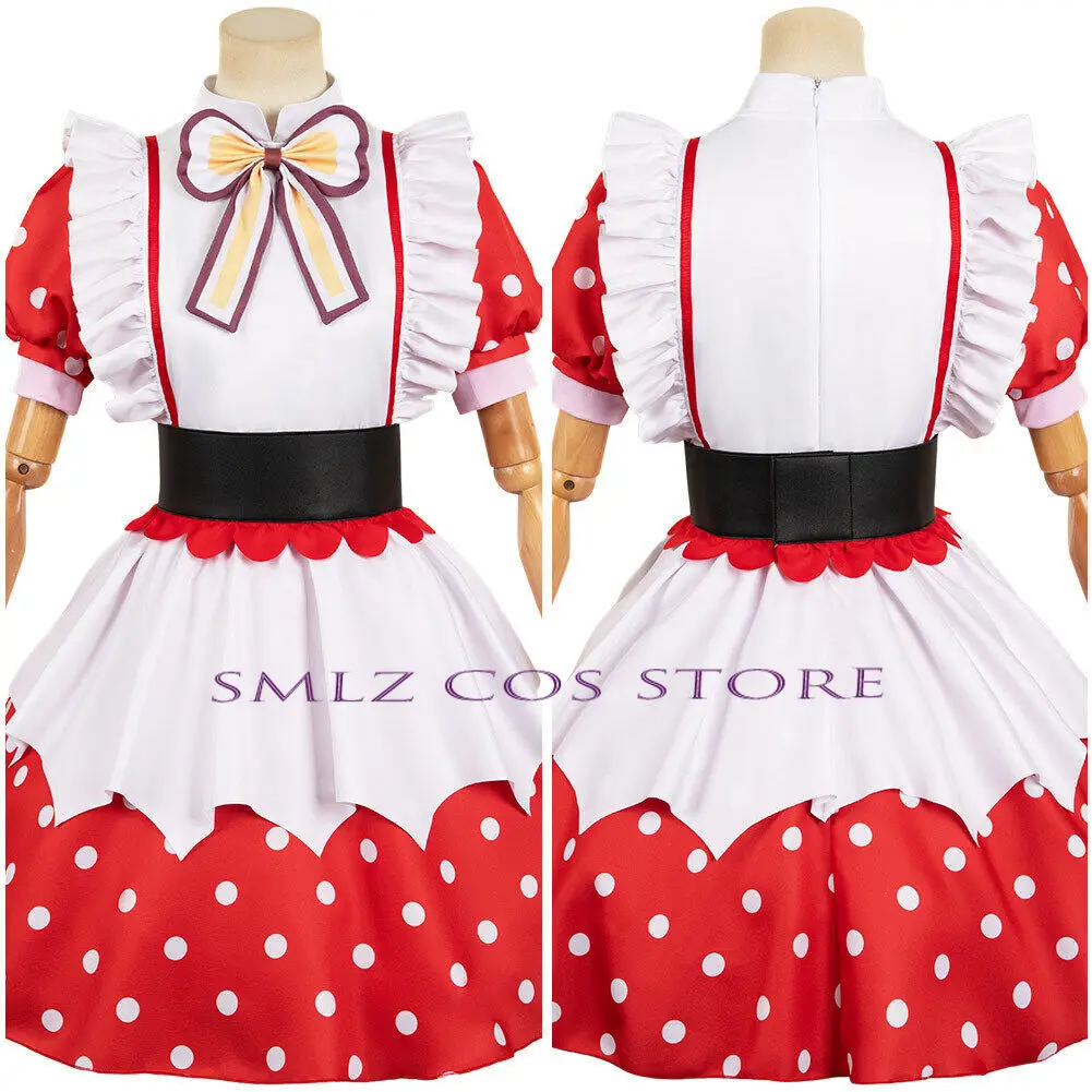 Sezon 2. OSHI NO KO Cosplay Anime Hoshino Ai Kostium pokojówki Kana Stage Lovely Uniform Hat Wig Suit Outfit for Woman