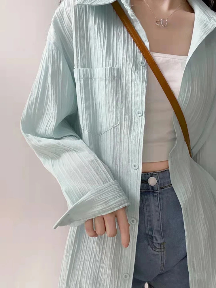 デザインセンセーション レディース オーバーサイズ イルト カーディガン アウター 夏新作 スレ 通勤 韓国風 ルーズフィット ロングスリーブ 無地