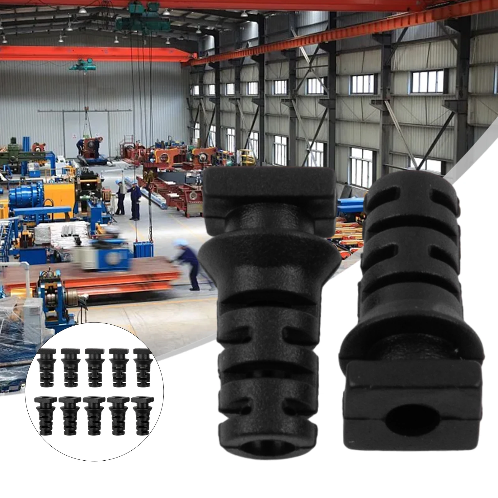 10pcs Cable Gland Connector Rubber Strain Relief Cord Power Tool Cable Sleeves Electric Tools Protection Wire Cover