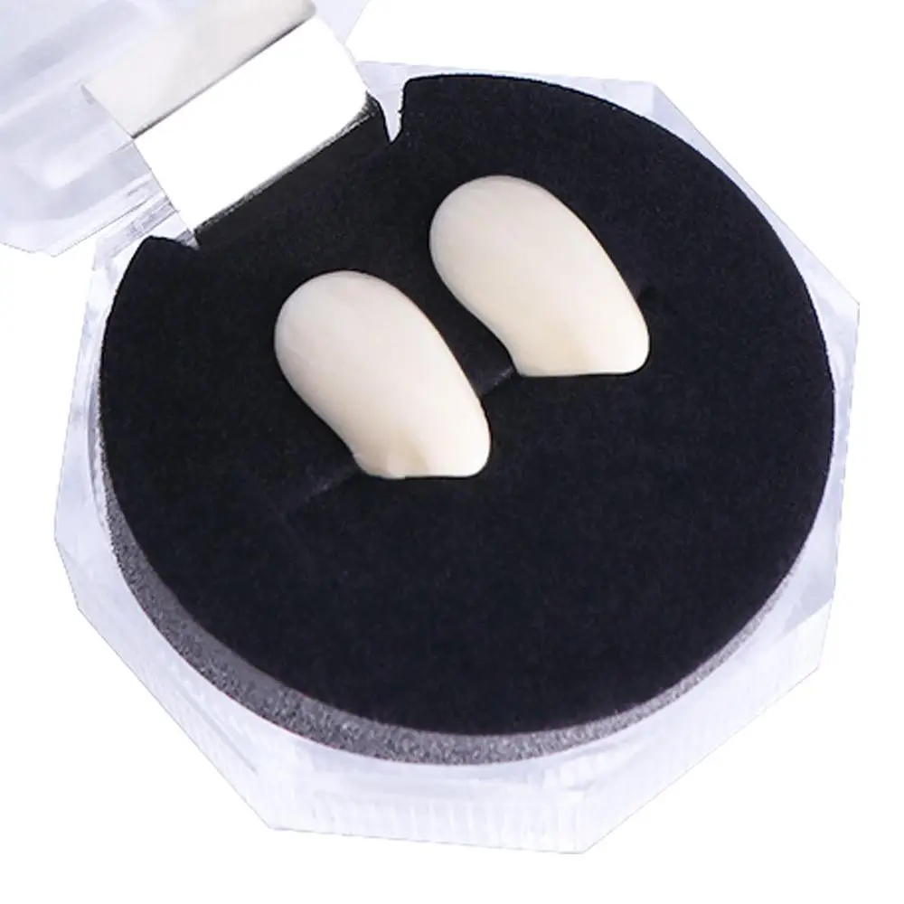 

Box Packed Teeth Props Devil Fangs Cosplay Party Props Dentures Teeth Safe Resin Fangs Fangs 2pcs Teeth Halloween Fangs