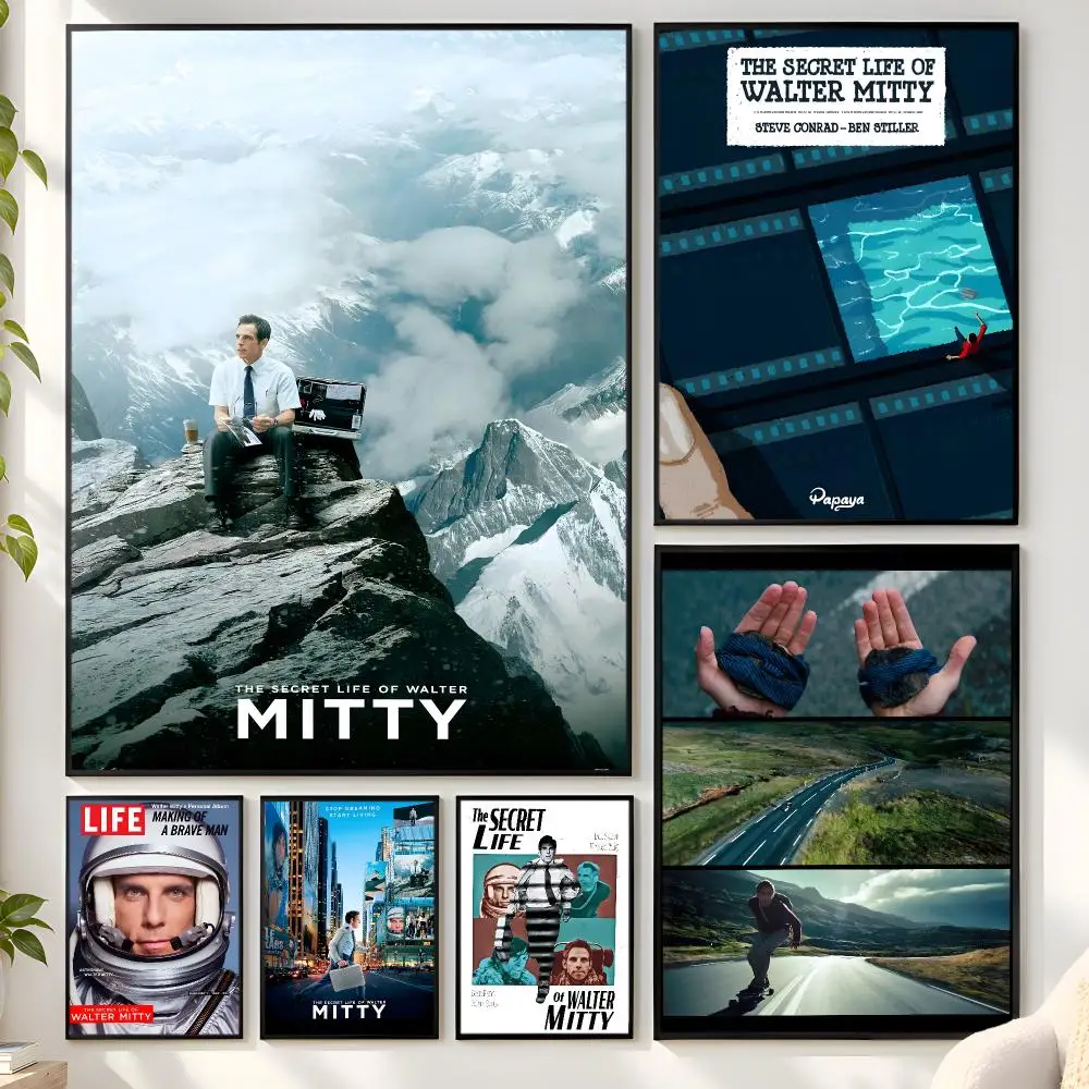 The S-Secret Life Of Walter Poster Matte Wall Peel And Stick Decor Bedroom Living Room Office Dorm Home