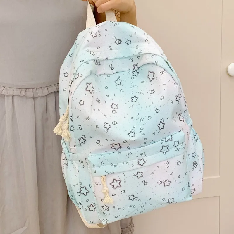 

Fashionable Student Backpack Graffiti Girls School Bag Lightweight Shoulder Bag Shoulder Bag with Adjustable Shoulder Strap